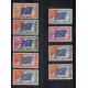 FRANCIA SERVICIO OFICIAL SERIE COMPLETA NUEVA MINT DE 9 VALORES 20 € 